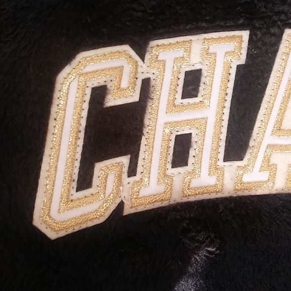 Champion Super Fleece Faux Fur Letterman - Picture 8 of 8